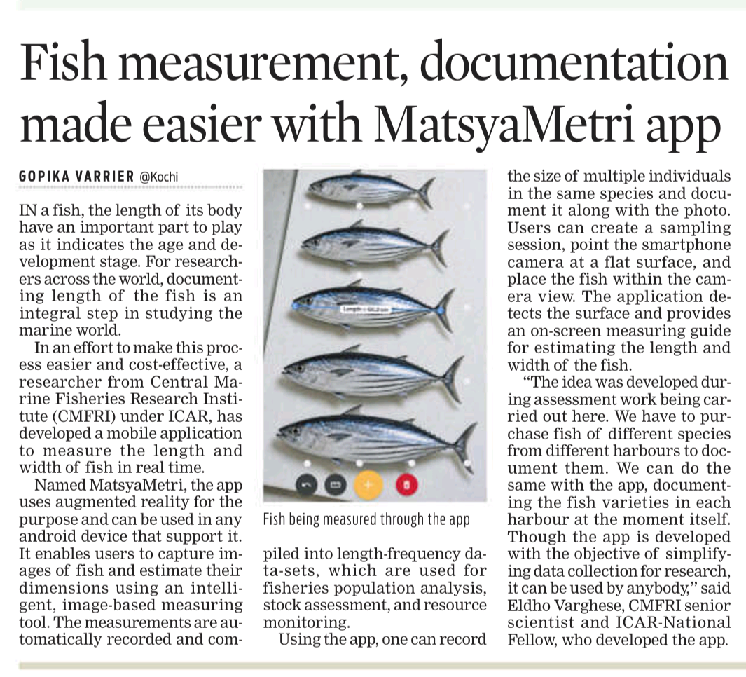 Fish measurement, documentation made easier with MatsyaMetri app