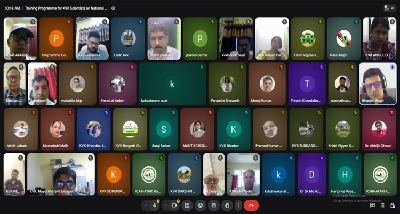 ICAR-ATARI Kolkata Organizes Online Training-cum-Orientation Programme on National Pest Surveillance System for KVK Scientists