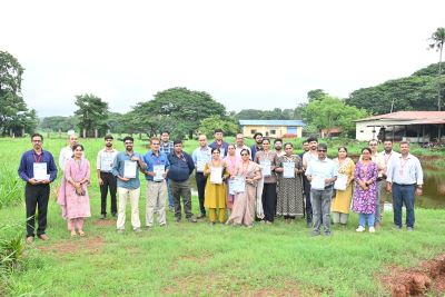 ICAR-CCARI, Goa Organises Field Day on Climate Resilient Agriculture Technologies