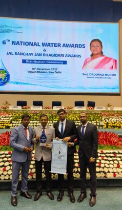 Hon’ble President of India conferred ‘National Water Award 2024’ to ICAR CCARI, Goa