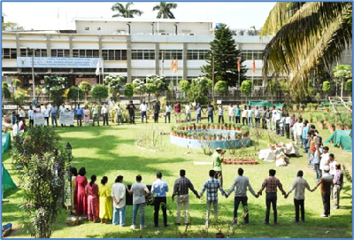ICAR-CIFRI, Barrackpore Takes the Message of Integrity to the Community through Human Chain and Walkathon