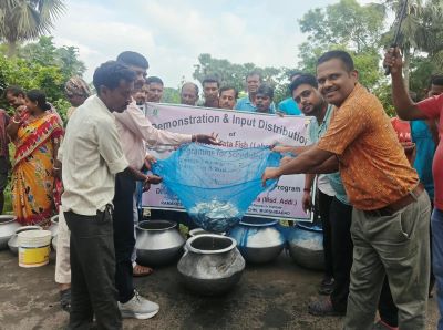ICAR-CIFRI, Barrackpore Empowers 50 SC Farmers with Scientific Bata Fish Farming and Input Support in Murshidabad