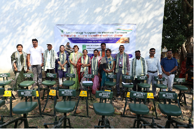 ICAR-CIWA, Bhubaneswar Extends Women-Friendly Coconut Dehusking Technology Support to 85 Women’s Groups in Odisha 21 Sept – 5 Oct 2026, Bhubaneswar, Odisha ICAR–Central Institute for Women in Agriculture, Bhubaneswar, extended technology support to 85 women’s groups, comprising Self-Help Groups (SHGs) and Women Farmers’ Interest Groups, for adopting the Women-Friendly Pedal-Operated Coconut Dehusker on 21 September and 5 October 2026. The initiative covered women beneficiaries from 41 villages across 23 Gram Panchayats in Puri district, Odisha, and is expected to benefit more than 1,000 women farmers, with a special focus on Scheduled Caste women. Coconut dehusking is a labour-intensive activity that often exposes rural women to physical strain, muscular pain and the risk of hand and palm injuries. Developed by ICAR-CIWA, the pedal-operated dehusker is designed to address women’s ergonomic requirements, reduce drudgery and improve occupational safety and working conditions. Hands-on training was also conducted for beneficiaries from all 85 groups across Pipili, Satyabadi, Brahmagiri, Kanas and Delanga blocks of Puri district to facilitate the adoption and effective use of the technology. Dr Mridula Devi, Director, ICAR-CIWA, highlighted the Institute’s efforts to promote women-friendly technologies for drudgery reduction and women’s empowerment. She emphasized the potential of ICAR-developed technologies to improve women farmers’ working conditions and efficiency while enhancing their income and livelihood opportunities. The initiative reflects ICAR-CIWA’s continued efforts to promote women-friendly agricultural technologies that improve occupational safety, enhance productivity and strengthen women’s participation in agriculture and agri-food systems. ICAR-CIWA acknowledged the support extended by the group leaders and local facilitators of Samarpita Women Farmers Producer Company, Pipili block, and Mahila Vikas Sangathan, Satyabadi block, along with the Sarpanches of all 23 Gram Panchayats, in organising the two programmes. The initiative marks a step towards the technological, social and economic empowerment of women farmers in the region. (Source: ICAR–Central Institute for Women in Agriculture, Bhubaneswar)