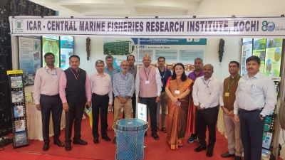 Union Minister Shri Rajiv Ranjan Singh Visits ICAR-CMFRI, Kochi Exhibition Stall at Puducherry