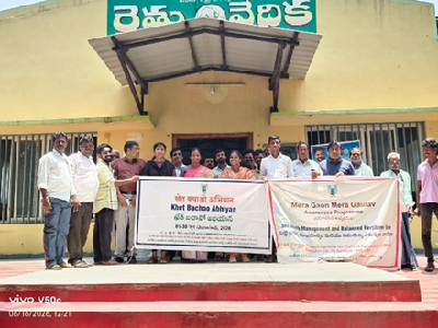 ICAR-CRIDA, Hyderabad Organizes Intensive awareness campaign on Balanced Fertilization use and Soil Health Management at Chityala Mandal in Nalgonda district of Telangana