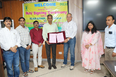 ICAR-IIRMR, Bharatpur Signs MoA with M/s M/s. Delta Agrigenetics Pvt. Ltd, Telangana for Non-Exclusive Licensing of Indian mustard Variety BPM-1825