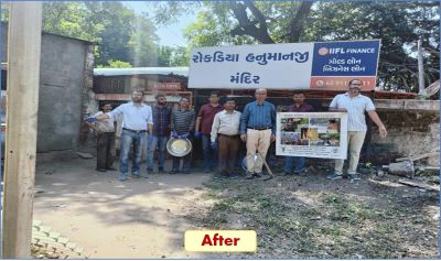 ICAR-IISWC Research Centre, Vasad, Organises Cleanliness and Awareness Programme at Rokdiya Hanuman Temple