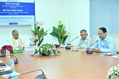 Union Minister of State for Agriculture and Farmers’ Welfare Shri Ram Nath Thakur Reviews R&D Activities of ICAR-CIBA, Chennai