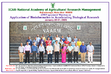 ANRF-Sponsored Workshop on ‘Application of Bioinformatics in Accelerating Biological Research’ Organised